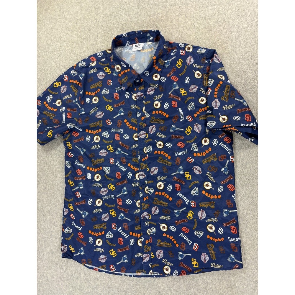 San Diego Padres Short Sleeve Campus Baseball Shirt (Men's XL) Blue